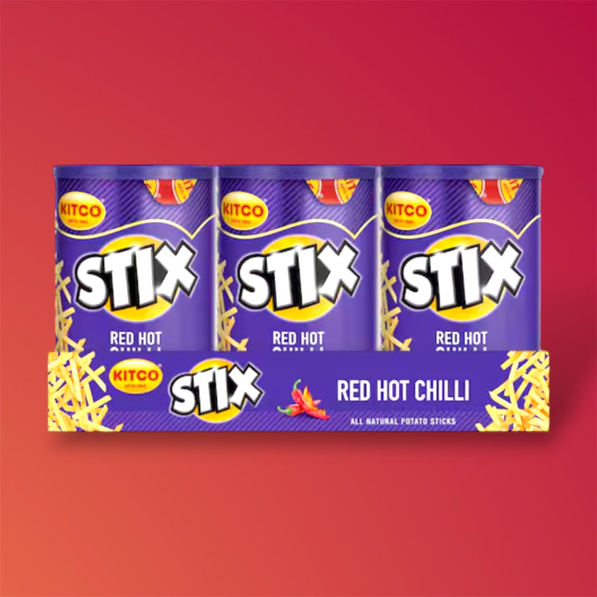 Kitco Stix red hot chilli X6 pack