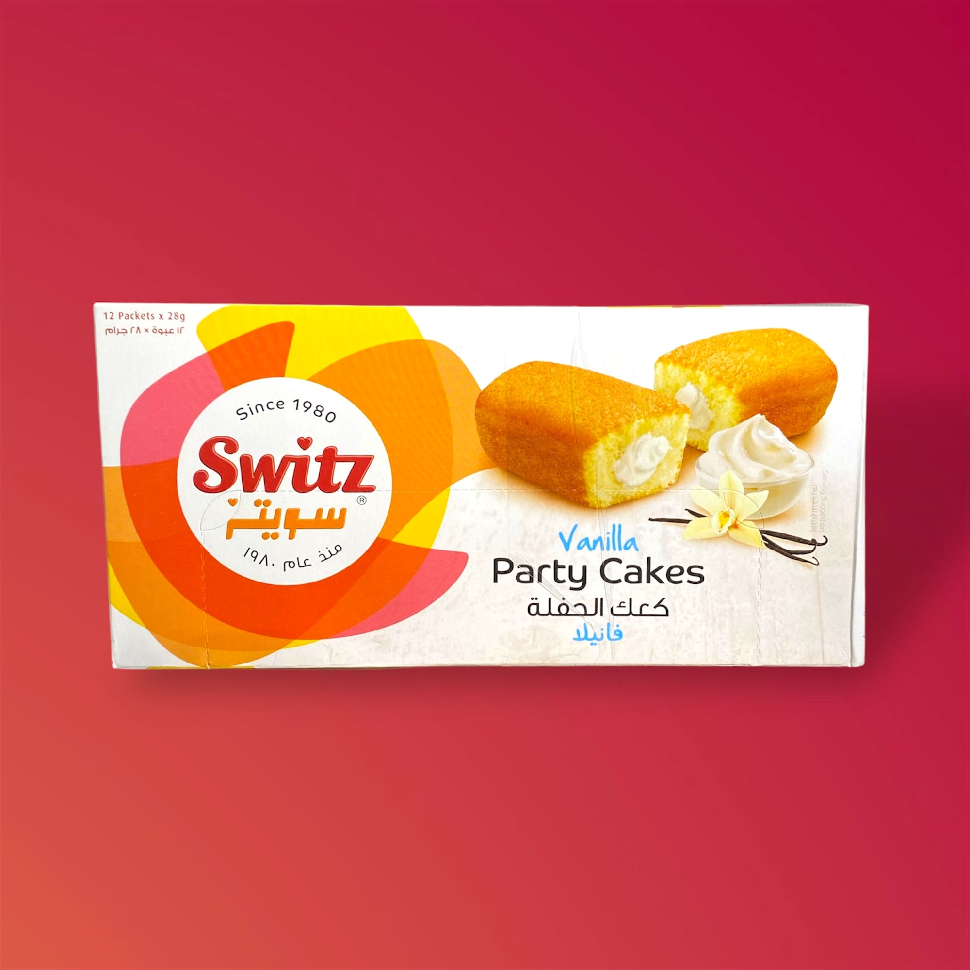 Switz vanilla party cakes X2 packs