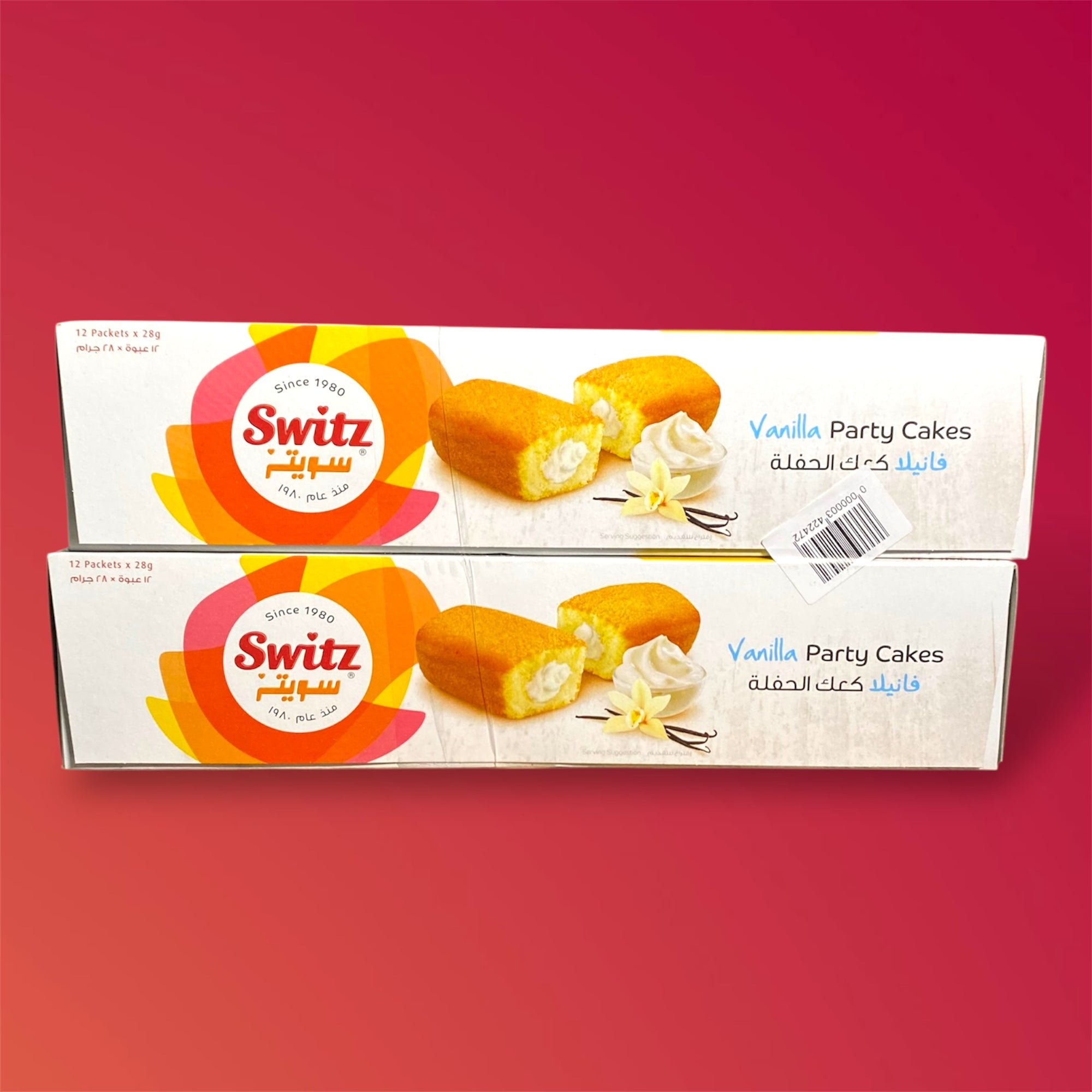Switz vanilla party cakes X2 packs