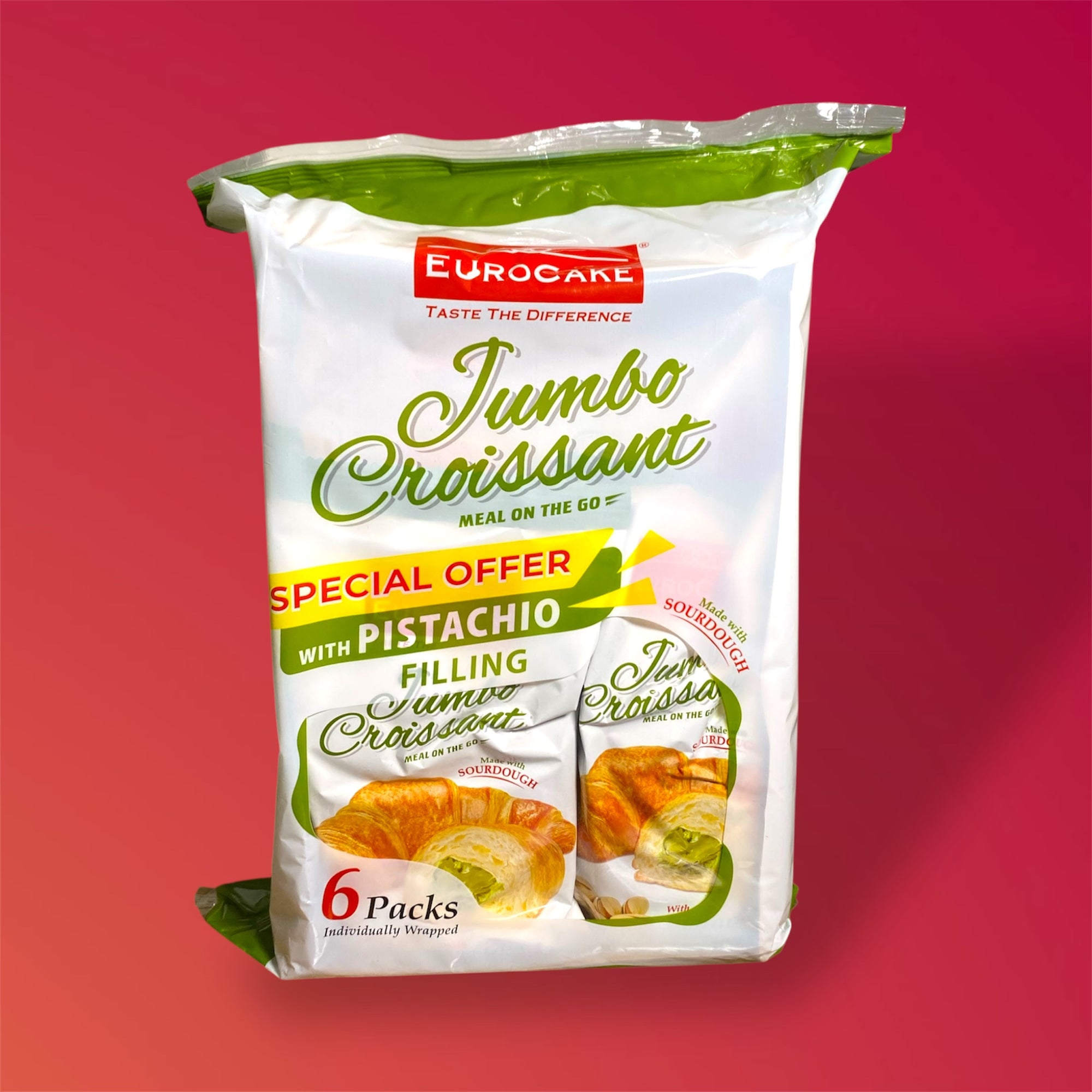 Jumbo pistachio croissant's X6