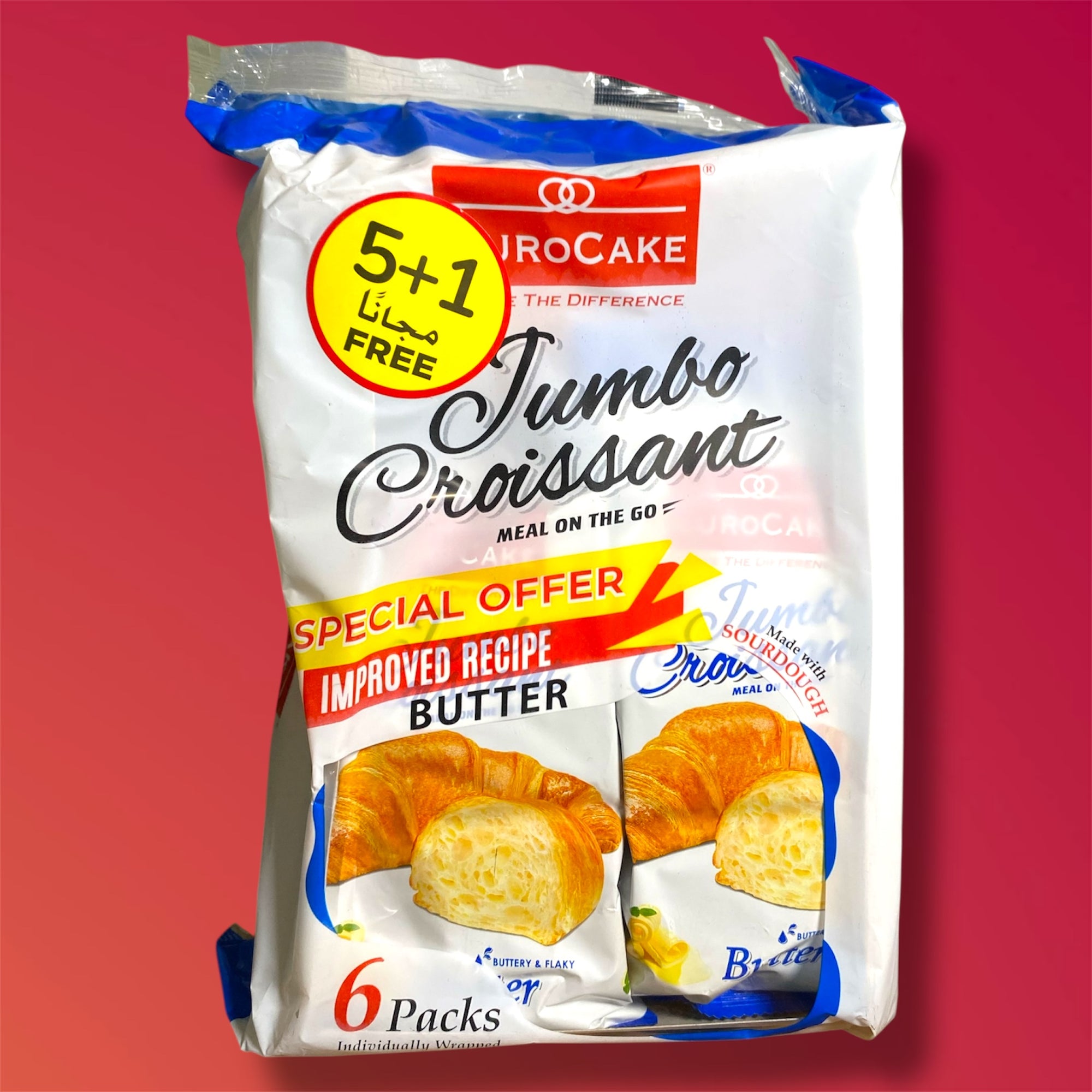 Jumbo butter croissants X6