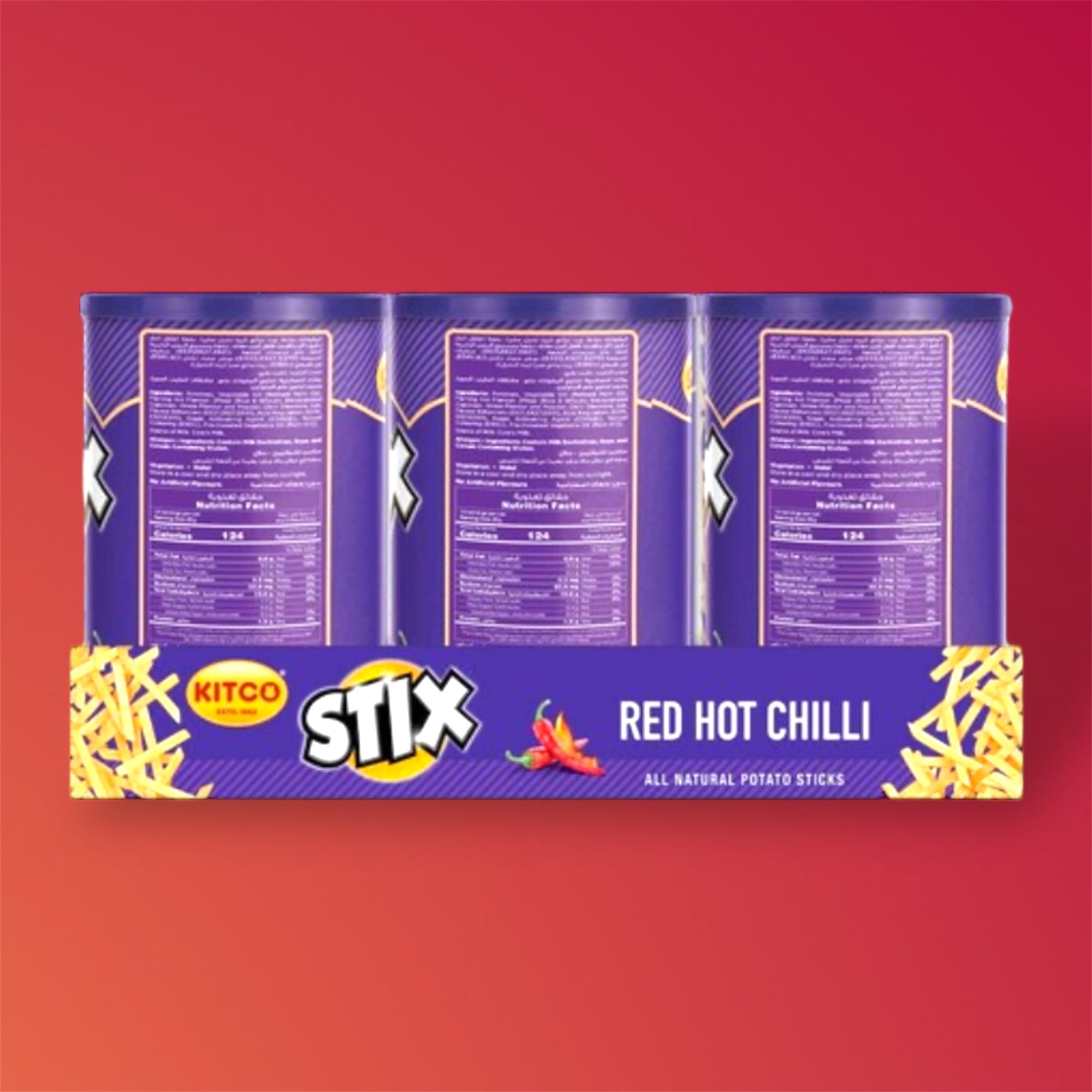 Kitco Stix red hot chilli X6 pack