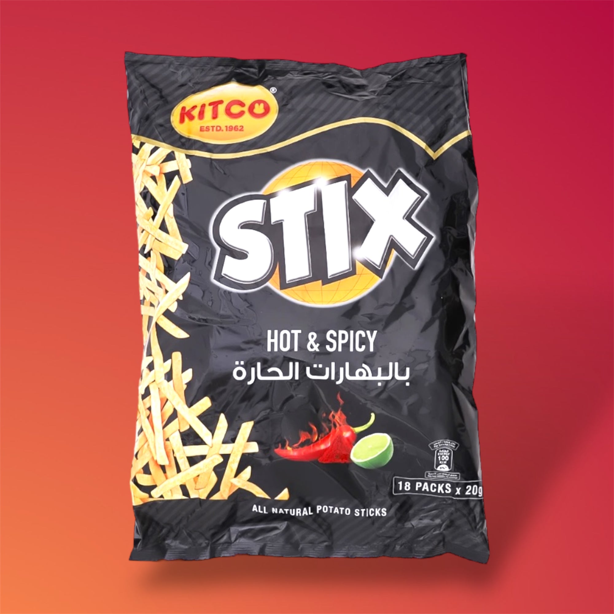 Kitco Stix hot and spicy X18
